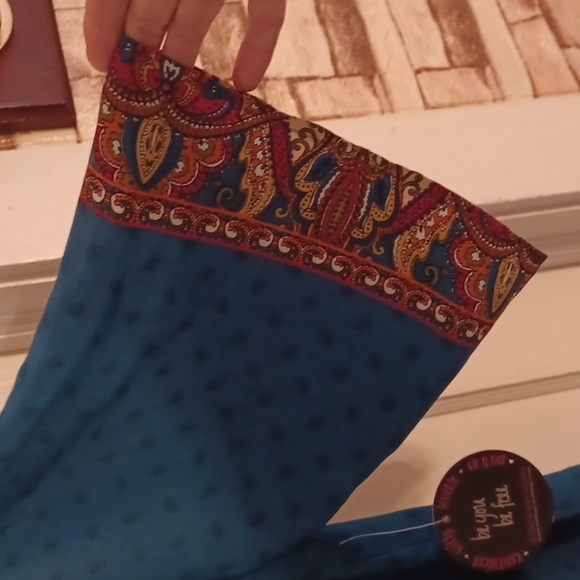 BeBop dress women's size xlarge  color wine, teal - Picture 5 of 6